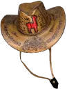 Sombrero Vaquero Cuerina Adulto